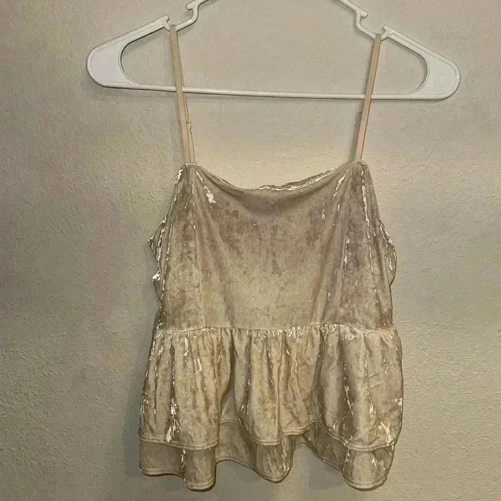 Cropped velvet American eagle, strapping, tank top bohemian